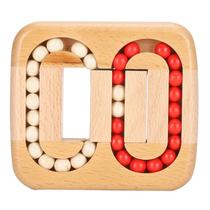Brinquedo de madeira Planar Ball Luban Lock Unlock Unlock, presente para crianças e adultos
