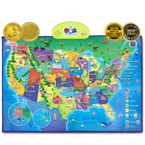 Brinquedo de mapa interativo BEST LEARNING i-Poster My USA Kids 5-12