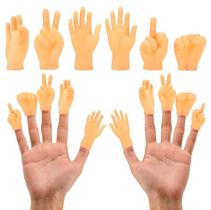 Brinquedo de massagem para gatos Finger Puppet Tiny Hands, multiformato, 6 unidades Brinquedo de massagem para gatos Finger Puppet Tiny Hands, multiformato, 6 unidades