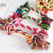 Brinquedo de Mastigar para Pet com Nó de Corda de Algodão Resistente