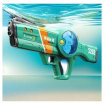 brinquedo de menino e familia arma infantil solta agua com bateria recarregavel