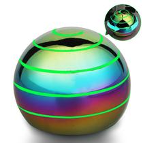 Brinquedo de mesa Kinetic Fidget Spinner Lumious para crianças e adultos, bola giroscópica Cool Optical Illusion Gadget Metal Stress Relief, presente de festa de aniversário recheado de ovos de Páscoa para crianças de 3 a 12 e 5 a 16 anos (luz verde-arco-íris)