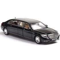 Brinquedo de metal Maybach S650, edição estendida, escala 1:32 com luz e som