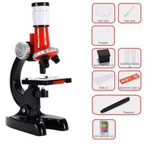 Brinquedo de microscópio de alta definição 1200 vezes Brinquedos educativos para experiências científicas para crianças