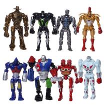 Brinquedo de minibonecos Cake Topper MC TTL Real Steel, 8 peças Brinquedo de minibonecos Cake Topper MC TTL Real Steel, 8 peças