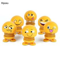 Brinquedo de Mola Boneco Emoji Divertido Para Crianças Emoticon Decoração