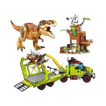 Brinquedo De Montagem De Dinossauro Triceratops Tyrannosaurus Rex, Kit De Modelo De Tijolos