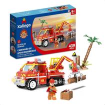 Brinquedo de Montar +6 Anos Bombeiros Caminhão De Apoio 439 Peças Educativo Xalingo - 28176 Brinquedo de Montar +6 Anos Bombeiros Caminhão De Apoio 439 Peças Educativo Xalingo - 28176