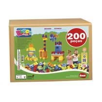 Brinquedo de Montar Blocolândia Mais Blocos VIII 200 Peças Dismat