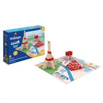 Brinquedo de Montar Brincando de Engenheiro Paris 124 Peças Lógica Imaginação Criatividade Jogo Infantil - Xalingo 54643