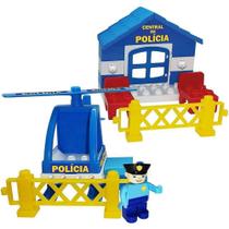 Brinquedo de Montar Brincando de Polícia com Helicóptero Monte Líbano Brinquedo de Montar Brincando de Polícia com Helicóptero Monte Líbano
