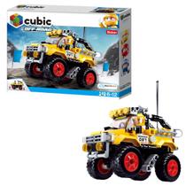 Brinquedo de Montar Carrinho Cubic Adventure Off-Road 149 Peças Amarelo Multikids - BR1480 - Multilaser