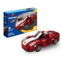 Brinquedo de Montar Carro 181 Peças Sport Red Car Infantil +6 Anos Corredores Furiosos Educativo Xalingo - 27921