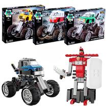 Brinquedo de Montar Carro Esportivo Realista com Blocos de Encaixar Peças Diversos Modelos Criança