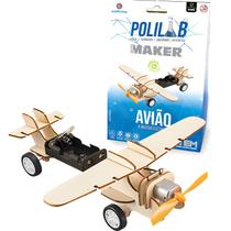 Brinquedo De Montar Científico Educativo Infantil DIY Polikab Maker - Polibrinq
