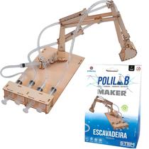 Brinquedo De Montar Científico Educativo Infantil DIY Polikab Maker - Polibrinq