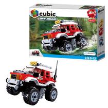 Brinquedo de Montar Cubic Adventure Off-Road 145 Peças Vermelho Multikids - BR1481 - Multilaser
