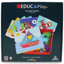Brinquedo de Montar e Desmontar de Plastico Siga Formas Polibrinq Brinquedo de Montar e Desmontar de Plastico Siga Formas Polibrinq