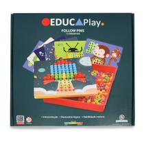 Brinquedo de Montar e Desmontar Educaplay Follow Pins Brinquedo de Montar e Desmontar Educaplay Follow Pins