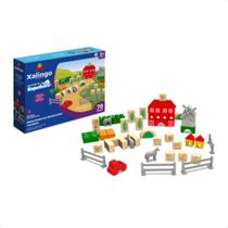 Brinquedo de Montar Engenheiro Fazenda 70 Peças em Madeira Reflorestada e Plástico 3D Xalingo - 54610 Brinquedo de Montar Engenheiro Fazenda 70 Peças em Madeira Reflorestada e Plástico 3D Xalingo - 54610