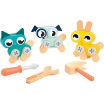 Brinquedo De Montar Gatinho Para Construir - Janod 43 Peças Gatinhos