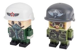 Brinquedo De Montar Mini Peça Petit Block Soldados Air Force