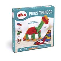 Brinquedo De Montar Pinos Magicos 170 Pecas Elka