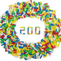 Brinquedo de Montar Play Pinos Coloridos com Encaixes Firmes Blocos de Montar Mágicos