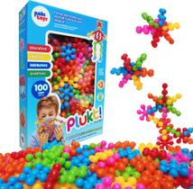 Brinquedo de Montar Plukt 100 Peças Educativo Criativo Estrelas Criança - Pakitoys