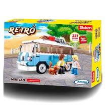 Brinquedo de Montar Retro Mini Van 227 Peças Xalingo - 01321
