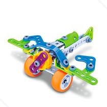 Brinquedo De Montar Steam Toy Educativo Super Avião 73 Peças