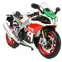 Brinquedo de motocicleta SHINESIGNAL compatível com Aprilia RSV4 1:12