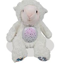 Brinquedo De Ninar Pelúcia Projetora Cordeirinho C/ Luz E Som - HK Brinquedos