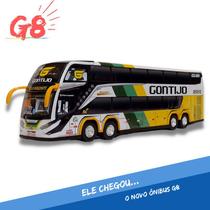 Brinquedo de Ônibus Gontijo Antigo no Geração G8 - Marcopolo G7 DD - G8 - mini - Miniatura - Min