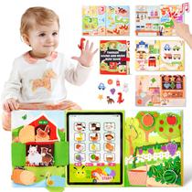 Brinquedo de painel de som Montessori Giant Bean Toddler Busy Book