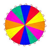 Brinquedo de paraquedas AMYESE 500 cm Rainbow 24 Handles Outdoor Brinquedo de paraquedas AMYESE 500 cm Rainbow 24 Handles Outdoor