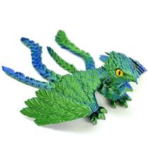 Brinquedo de Pavão Impresso em 3D Aesinos 23 cm Flexível para Fidget
