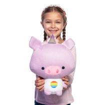 Brinquedo de pelúcia Ami Amis Jumbo Oinkie Crochet Coleção 25 cm