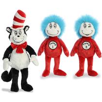 Brinquedo de pelúcia Aurora Bundle Cat in the Hat 20 polegadas e Thing 1 e 2 30 cm