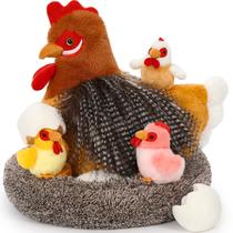 Brinquedo de pelúcia BENINY para galinhas poedeiras com pintinhos