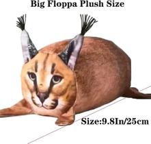 Brinquedo de pelúcia Big Floppa Cartoon Cat 25 cm de altura com algodão PP Brinquedo de pelúcia Big Floppa Cartoon Cat 25 cm de altura com algodão PP