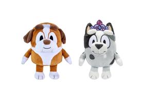 Brinquedo de pelúcia Bluey and Friends Princess Muffin & Winton 15cm