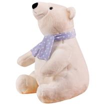 Brinquedo de pelúcia, boneca de urso polar, urso branco de pelúcia