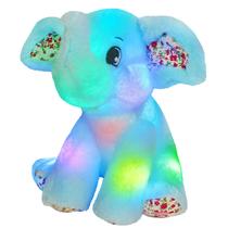 Brinquedo de pelúcia BSTAOFY Light up Elephant com canções de ninar para crianças de 30 cm