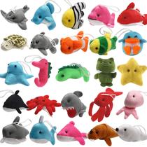 Brinquedo de pelúcia BYONEBYE Mini Ocean Animal, pacote com 25 unidades para crianças a partir de 3 anos Brinquedo de pelúcia BYONEBYE Mini Ocean Animal, pacote com 25 unidades para crianças a partir de 3 anos