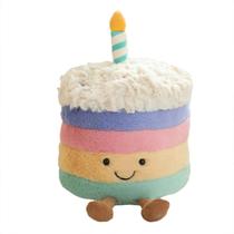 Brinquedo de pelúcia Cartoon Cake Doll Rainbow Birthday 22cm