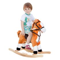 Brinquedo de Pelúcia Cavalinho de Balanço com Sons para Crianças Qaba Brinquedo de Pelúcia Cavalinho de Balanço com Sons para Crianças Qaba