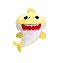 Brinquedo de pelúcia Cute Shark de 8,6 polegadas para crianças interativo amarelo Brinquedo de pelúcia Cute Shark de 8,6 polegadas para crianças interativo amarelo