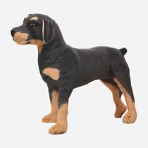 Brinquedo De Pelúcia De Cachorro Rottweiler Realista De 32 Cm Presente Realista Para Crianças