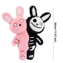 Brinquedo De Pelúcia De Coelho Caveira De Duas Cabeças Para O Halloween Infantil, Presente Criativo Brinquedo De Pelúcia De Coelho Caveira De Duas Cabeças Para O Halloween Infantil, Presente Criativo